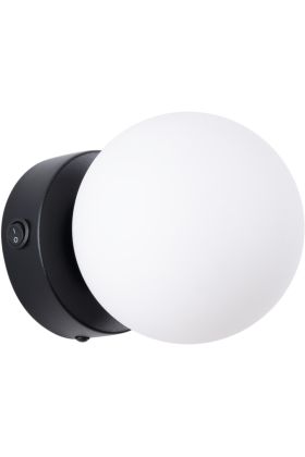 Sollux Yoli SL.1461 zwarte bolvormige wandlamp