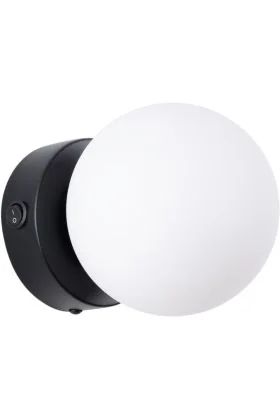 Sollux Yoli SL.1461 zwarte bolvormige wandlamp