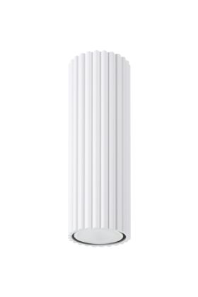 Sollux Karbon SL.1531 wit geribbelde plafondlamp