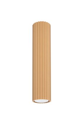 Sollux Karbon SL.1551 goudkleurige geribbelde plafondlamp
