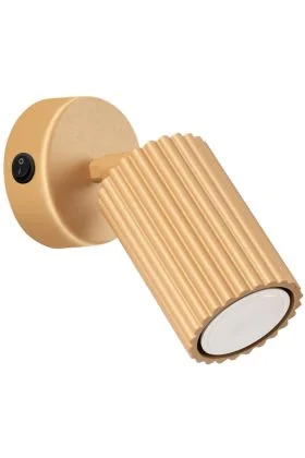 Sollux Karbon SL.1560 goudkleurige geribbelde wandspot