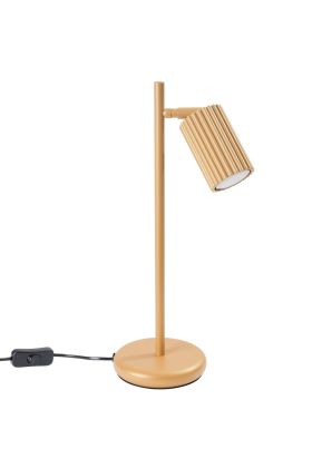 Sollux Karbon SL.1567 goudkleurige geribbelde tafellamp