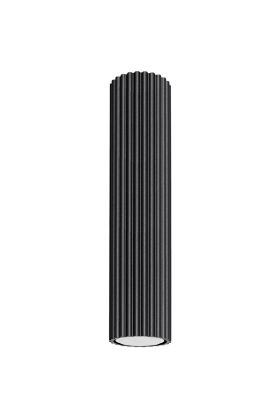Sollux Karbon SL.1570 zwart geribbelde plafondlamp