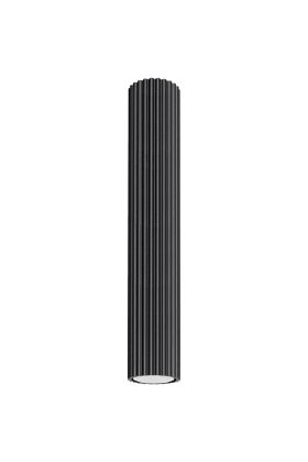 Sollux Karbon SL.1571 zwart geribbelde plafondlamp