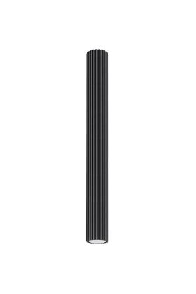 Sollux Karbon SL.1572 zwart geribbelde plafondlamp