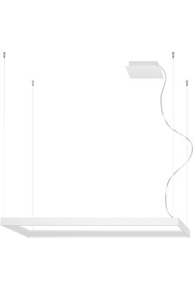 Thoro Tuula witte rechthoekige hanglamp