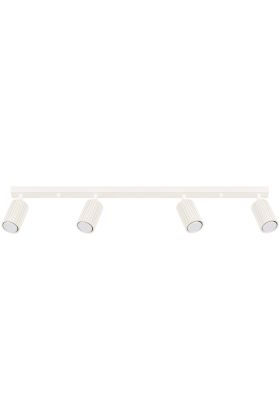 Sollux Karbon SL.1603 beige geribbelde vier spotbalk