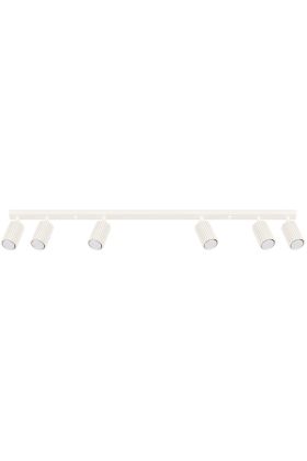 Sollux Karbon SL.1604 beige geribbelde zes spotbalk