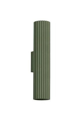 Sollux Karbon SL.1615 olijfgroene geribbelde updown wandlamp