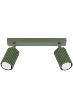 Sollux Karbon SL.1618 olijf groene geribbelde spot