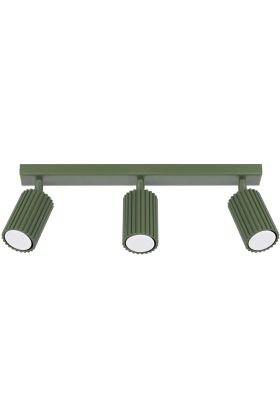 Sollux Karbon SL.1619 olijf groene geribbelde spot