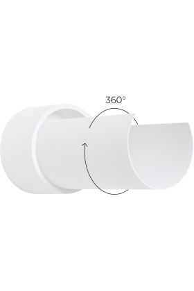 Sollux Flash SL.1676 witte wandlamp met draaibaar deel