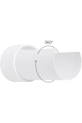 Sollux Flash SL.1676 witte wandlamp met draaibaar deel