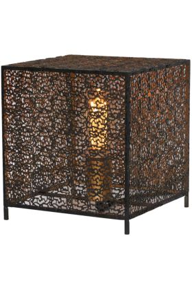 Freelight Avola T0802Z zwart gouden tafellamp