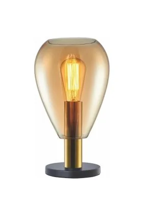 Freelight Dorato T2001A amber glazen tafellamp