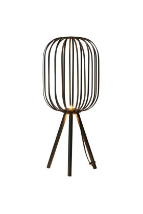 Freelight Piolo T8422Z zwart metalen tafellamp