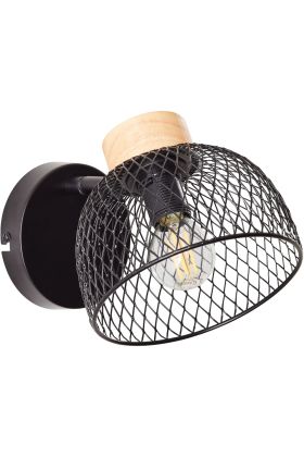 Brilliant Thuy 99742/76 mat zwarte wandlamp