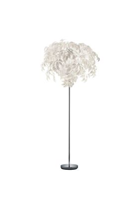 Trio Leavy R40463001 vloerlamp wit
