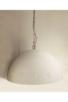 V.I.P. Carina Bugnata hanglamp 5216/BI01S wit