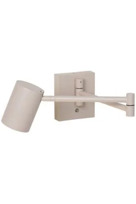Freelight Picchio W8511C creme wandspot met zwenkarm en touchdimmer op de wandplaat