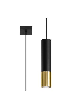 Hanglamp Lopez SL.0952 zwart met gouden hanglamp