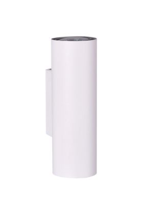 Trio Marley 212400201 witte buisvormige wandlamp van metaal voor twee GU10 lampen