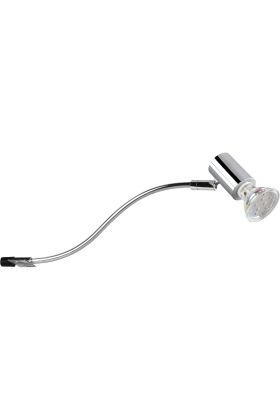 Trio Giada 283400106 chroom kleurige kastlamp met richtbaar spotje