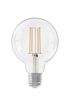 1101009700 8712879158806 Calex Globe G95 Helder Straight filament 220-240V 4.5W 470lm 2700K E27 Dimbaar met LED dimmer