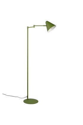 Trio Cosima 463900115 groen metalen leeslamp met metalen kapje met op de kap een touchschakelaar