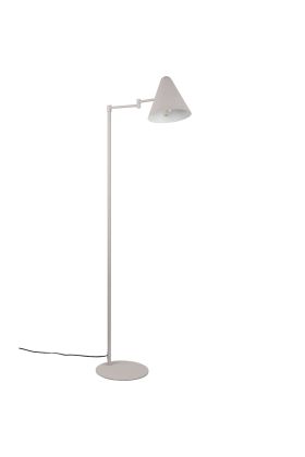 Trio Cosima 463900176 warm grijze metalen leeslamp met metalen kapje met op de kap een touchschakelaar