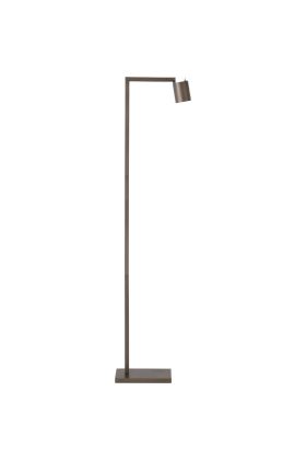Searchlight Office EU24109LT koffiebruine leeslamp met spotje met klikschakelaar op de kop