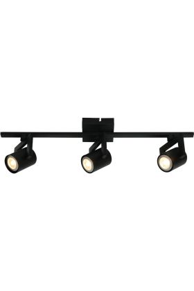 Freelight Valvo PL9931Z zwarte plafondspot met drie cilindervormige spotjes voor GU10 lampen