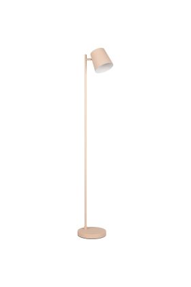 Reality Blake R42111166 zandkleurige oplaadbare vloerlamp met metalen spot als kap en touchdimmer op de paal