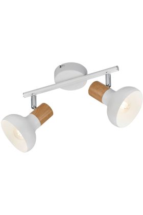 Trio Latika R81522031 witte spot met houtkleur