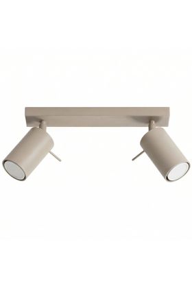 Plafondlamp Ring taupe 30cm