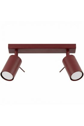Plafondspot Ring bordeauxrood 30cm