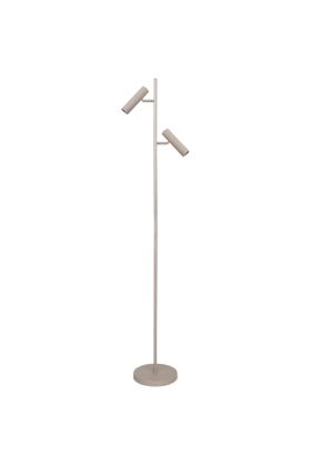 Freelight Undici S3702C creme vloerlamp met twee GU10 35mm spots van 15cm lang