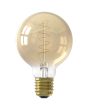 1001001300 8712879152248 Calex Globe G80 Gold Flex Filament 220-240V 3,8W 250lm 2100K E27 dimbaar via LED dimmer