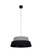 Britop Preto 150039104 zwart witte hanglamp van textiel