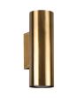 Trio Marley 212400204 bronskleurige buisvormige wandlamp van metaal voor twee GU10 lampen