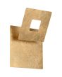 Trio Leano 240319179 goudkleurige wandlamp met naar boven gedraaide draaibaar vierkant voor indirect licht