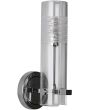 Searchlight Scope 27981CC badkamer wandlamp met staande geëtst glazen cilindervormige kap