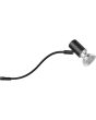 Trio Giada 283400132 zwarte kastlamp met richtbaar spotje