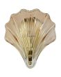Searchlight Shell 28980SB amber glazen badkamerlamp in de vorm van een schelp