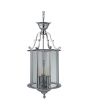 Searchlight Balls 3003-10CC chroom kleurige lantaarn ronde lantaarn van glas met drie kaarslampjes