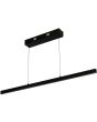 Searchlight Layla 30228BK zwarte hanglamp met LED balk van 101cm