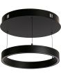 Searchlight Layla 30410BK zwarte ringvormige hanglamp