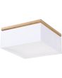 Britop Vertiga 34521474 witte plafonniere met eikenhout