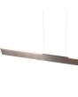 Trio Galway 349710107 bovenaanzicht mat stalen dunne hanglamp met led naar boven en touch schakelaars voor dimmen en lichtkleur