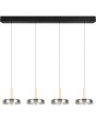 Trio Celeste 354910432 verchroomd glazen hanglamp
